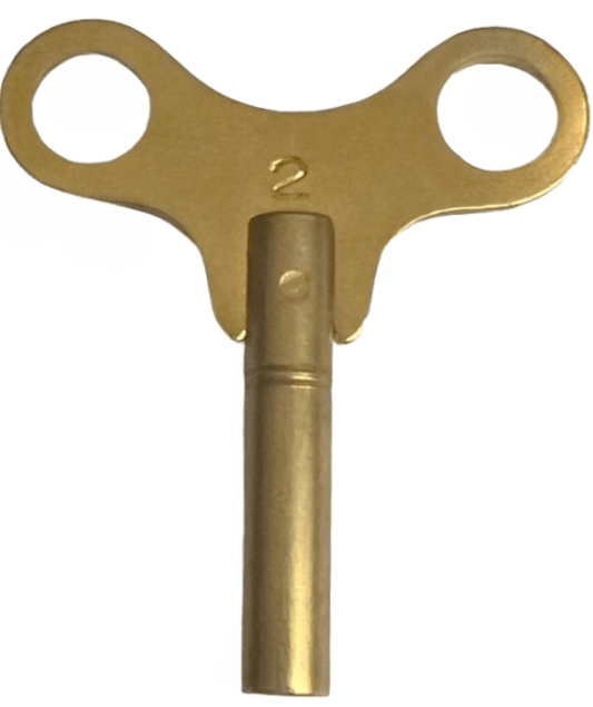 Brass Single End Golden Clock Key 2, Jeweler Tools - Universal Jewelers & Watch Tools Inc.