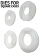 4PCS Watch Tool DIES for CASE & CRYSTAL PRESS Nylon For Square Cases - Universal Jewelers & Watch Tools Inc.