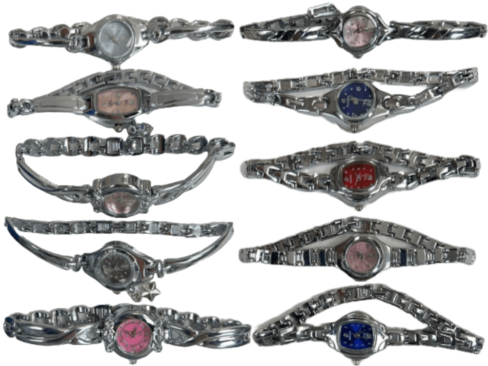 10pcs Set Women's Fashion Steel Band A03 Quartz Multi - Design Watch Bracelet - Universal Jewelers & Watch Tools Inc.