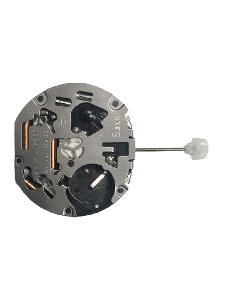Sunon Chinese Multi Function Watch Movement PE90 - 06 3H and 4EYES Date At 4.30 Overall Height: 6.8mm - Universal Jewelers & Watch Tools Inc.