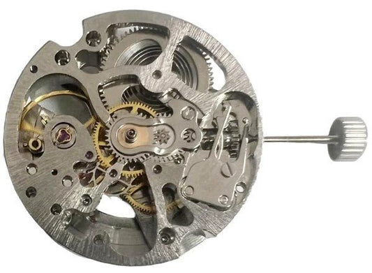 Automatic SKELETON Watch Movement 2650SSZ, 3 HANDS Overall Height 7.7mm - Universal Jewelers & Watch Tools Inc.