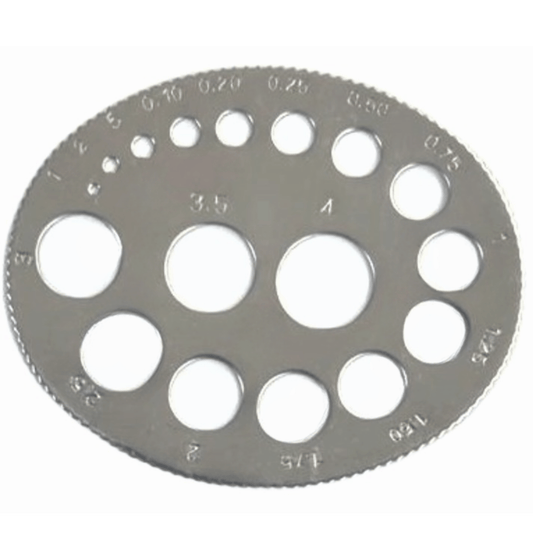 Oval Gauge for Round Stones: Pocket - Sized Accuracy, Jewelers Tool - Universal Jewelers & Watch Tools Inc.