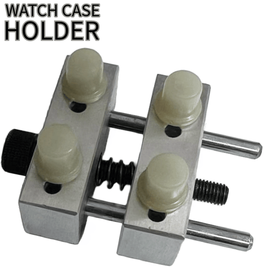 Watch Case Holder Aluminum With 4 Adjustable Pin, Watchmaker Tools - Universal Jewelers & Watch Tools Inc.