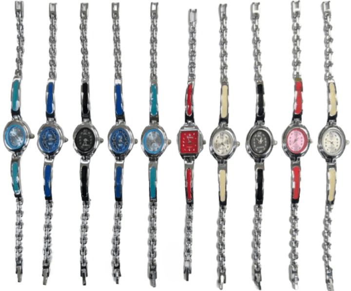 10pcs Set Women's Fashion Steel Band A06 Quartz Multi - Color Watch Bracelet - Universal Jewelers & Watch Tools Inc.