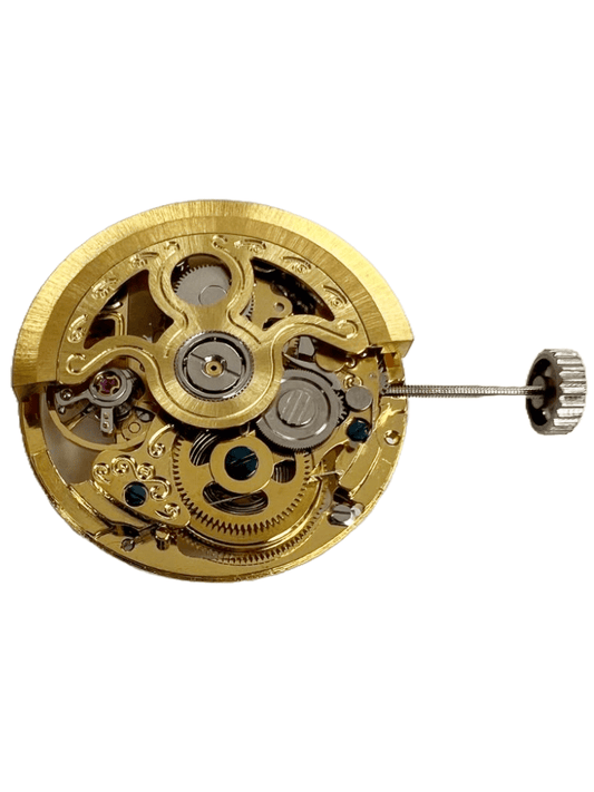 Automatic Skeleton Watch Movement 2691, 2Hands, small second Hand at 6:00 Overall Height 6.3mm - Universal Jewelers & Watch Tools Inc.