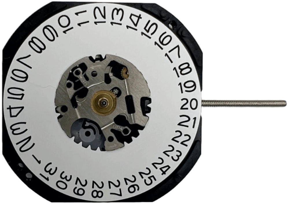 Hattori VX42 at date 3:00 3H Seiko Quartz Watch Movement Overall Height 4.1mm - Universal Jewelers & Watch Tools Inc.