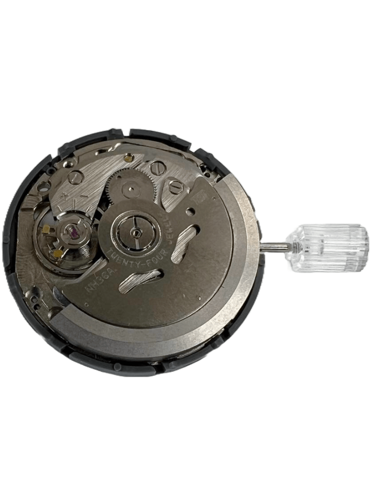 Seiko Automatic Watch Movement NH36/NH36A Date/Day at 3:00 White Date Wheel, Overall Height 7.4mm - Universal Jewelers & Watch Tools Inc.