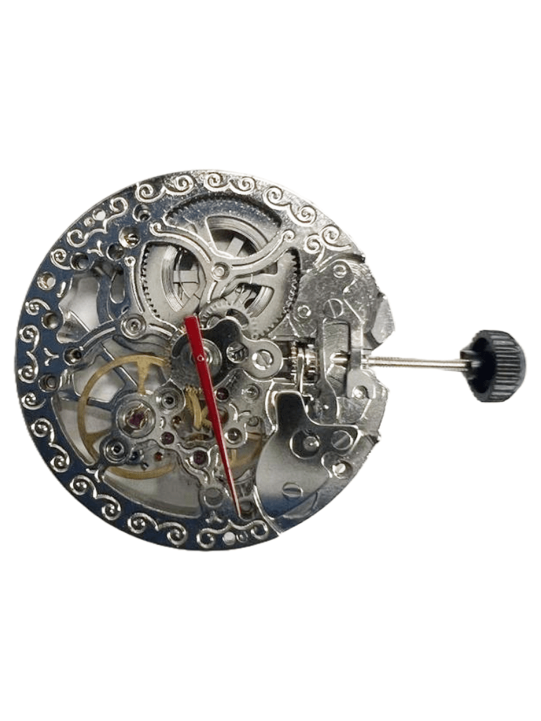 Chinese Watch Movement Automatic Skeleton Mechanical TY2807 3Hands Overall Height 7.8mm - Universal Jewelers & Watch Tools Inc.