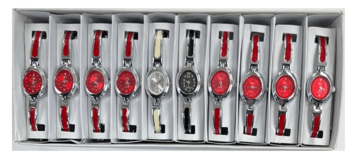 10pcs Set Women's Fashion Steel Band A05 Quartz Multi - Color Watch Bracelet - Universal Jewelers & Watch Tools Inc.