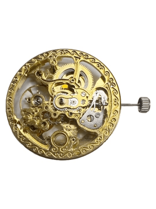 Automatic Skeleton Chinese Watch Movement G3212 3Hands Overall Height 7.6mm - Universal Jewelers & Watch Tools Inc.