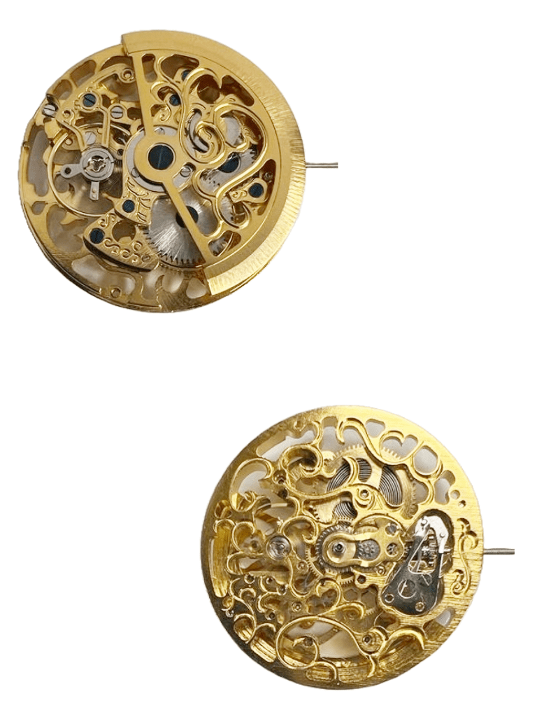 Automatic Skeleton Chinese Watch Movement G3262 3Hands Overall Height 7.5mm - Universal Jewelers & Watch Tools Inc.