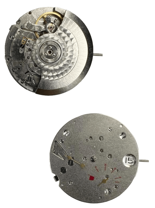Chinese Automatic Mechanical Watch Movement TY2530 2Hand 2EYES Date at 3:00 Overall Height 8.9mm - Universal Jewelers & Watch Tools Inc.