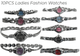 10pcs Set Women's Fashion Steel Band A12 Quartz Multi - Design Watch Bracelet - Universal Jewelers & Watch Tools Inc.