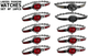 10pcs Set Women's Fashion Steel Band A05 Quartz Multi - Color Watch Bracelet - Universal Jewelers & Watch Tools Inc.