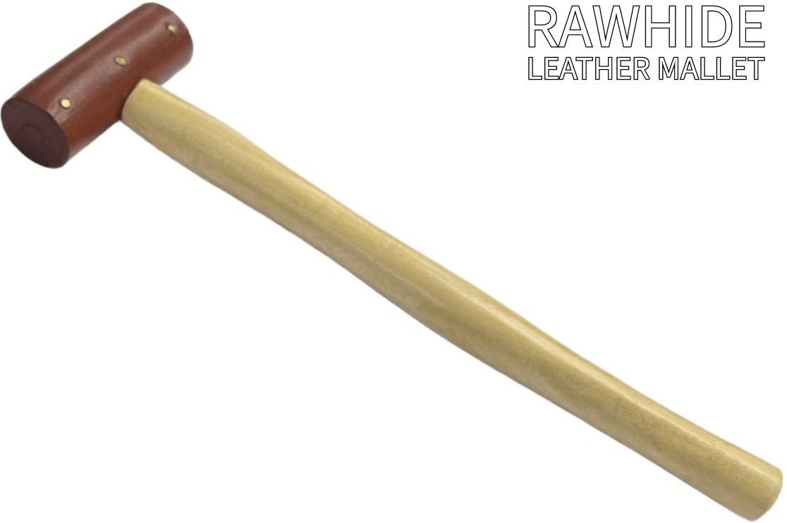 Rawhide Mallets for JEWELRY MAKING 1.0" inch FACE 3.0oz Hammer Hobby Craft Leatherwork - Universal Jewelers & Watch Tools Inc.