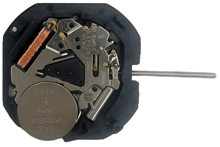 Hattori VX3KE 2H DT3 Seiko Quartz Watch Movement Overall Height 3.8mm - Universal Jewelers & Watch Tools Inc.