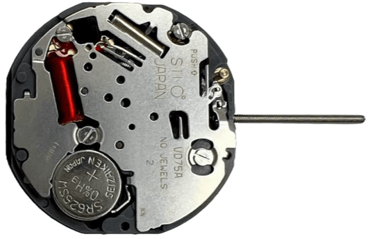 Hattori VD75 2H Small Sec Seiko Quartz Watch Movement Overall Height 5.0mm - Universal Jewelers & Watch Tools Inc.
