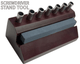Hardwood Screwdriver Stand Tool with Sharpening Stone - Universal Jewelers & Watch Tools Inc.