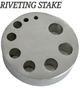 Round 9 Hole Riveting Stake Clockmakers and Jewelers Tool - Universal Jewelers & Watch Tools Inc.