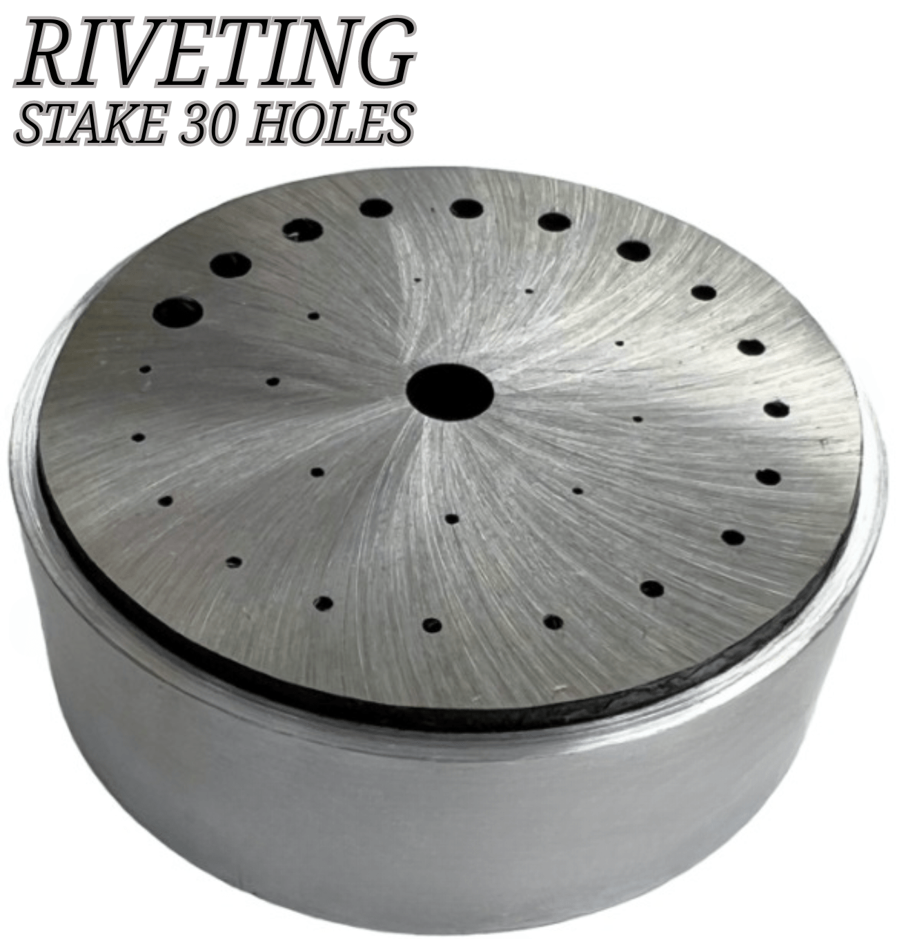 Riveting Stake Large Round 30 - Hole Watch Die Jeweler Repair Clock & Watch Tool - Universal Jewelers & Watch Tools Inc.