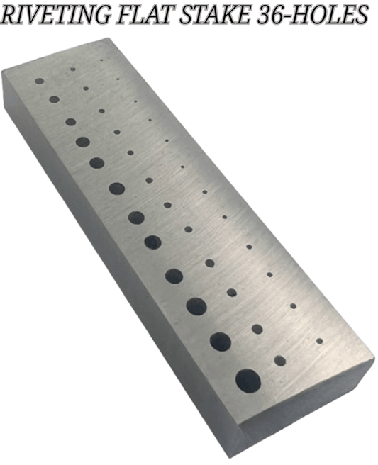 36 Holes Block Riveting Flat Stake Jewelry & Watchmaker Repair Tool - Universal Jewelers & Watch Tools Inc.