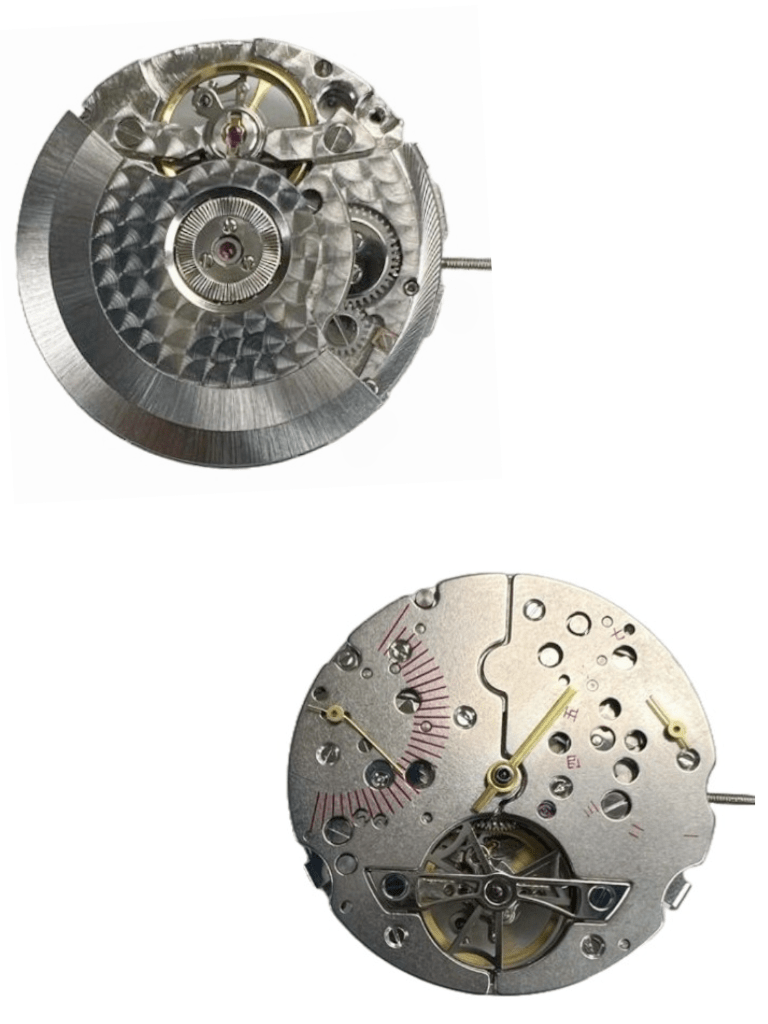 Chinese Watch Movement Automatic Day Fly Back TY2504 3H, 2Eyes Date At 9:30 Overall Height 9.1mm - Universal Jewelers & Watch Tools Inc.