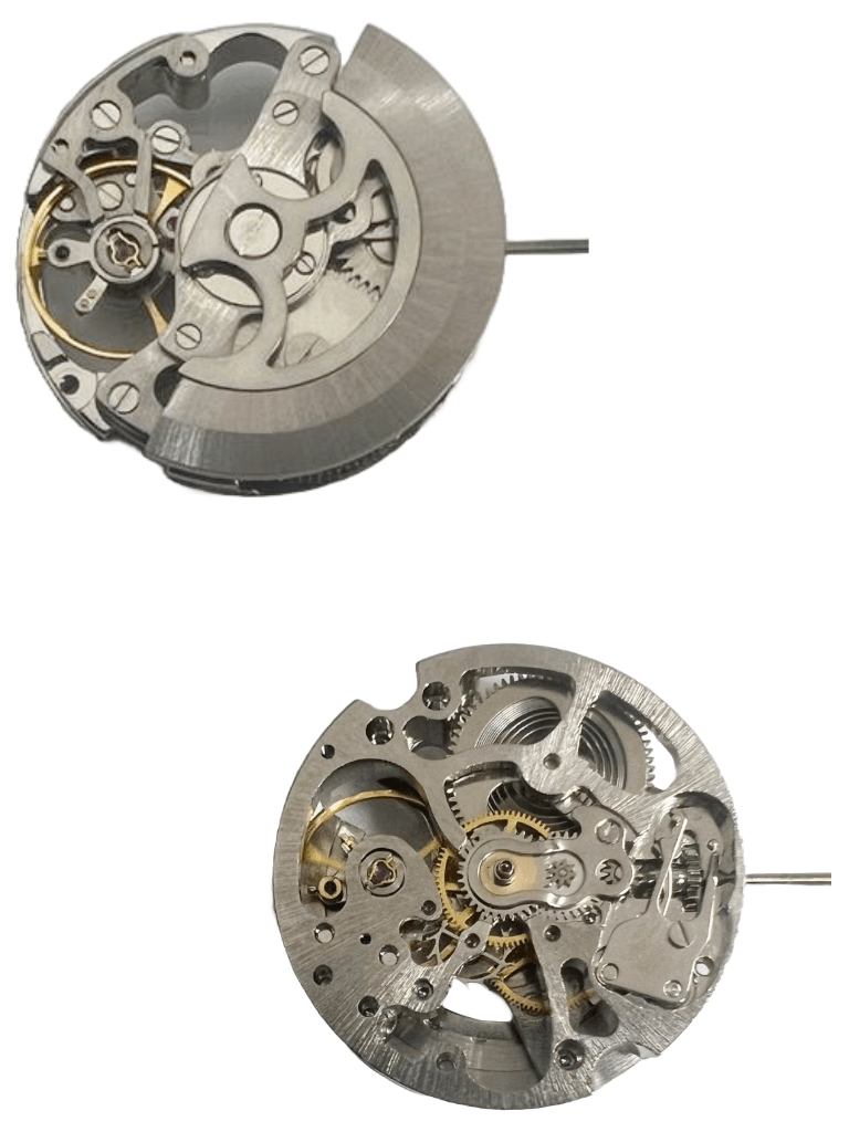 Automatic SKELETON Watch Movement 2650SSZ, 3 HANDS Overall Height 7.7mm - Universal Jewelers & Watch Tools Inc.