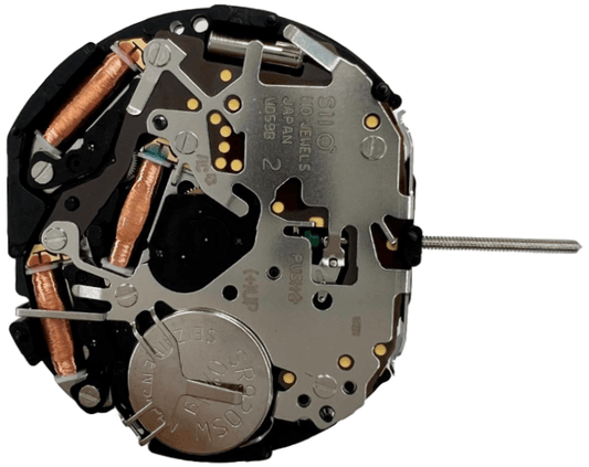Hattori VD59 3Hand Chrono Seiko Quartz Watch Movement Overall Height 6.8mm - Universal Jewelers & Watch Tools Inc.