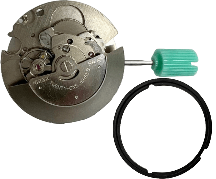 Hattori Watch Quartz Movement NH15 DT3 3H Overall Height: 7.6mm - Universal Jewelers & Watch Tools Inc.