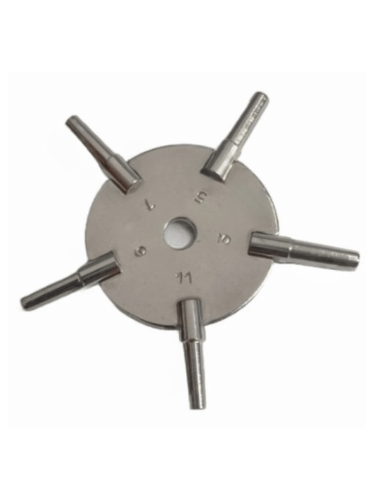 Pocket Watch Key for Winding & Setting 5 Prong with Odd Sizes 3 - 11 - Universal Jewelers & Watch Tools Inc.