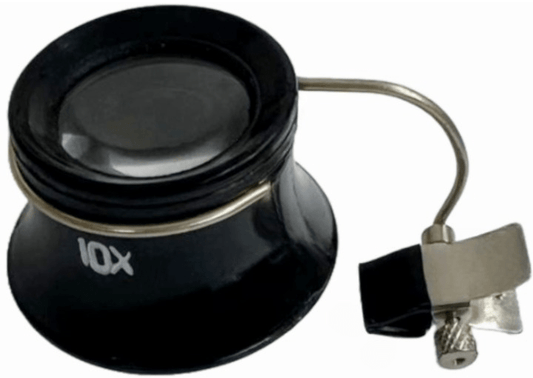 10X Double Loupe Glass Clip - On Eyeglass Magnifier, Watch Repair Tool - Universal Jewelers & Watch Tools Inc.