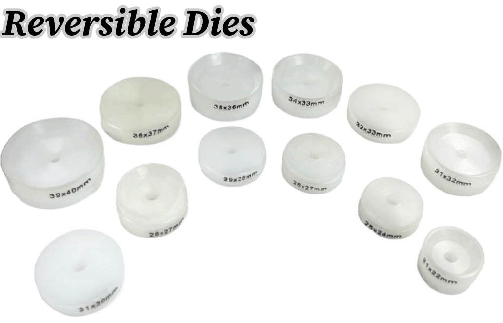 12PCS Watch Tool DIES for CASE & CRYSTAL PRESS 39 - 21mm Nylon, Watch Repair tools - Universal Jewelers & Watch Tools Inc.