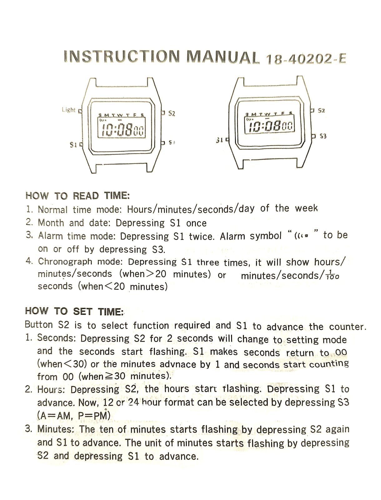 LOT OF 5 DIGITAL WATCH FOR UNISEX CHRONOGRAPH WITH ALARM AND STOP WATCH BLACK - Universal Jewelers & Watch Tools Inc.