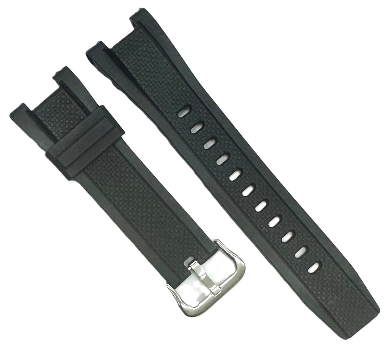 26mm Black Rubber Watch Strap for G-Shock GST-210, W110, W100, S110, S100, B100, GST-410 – HYA Series
