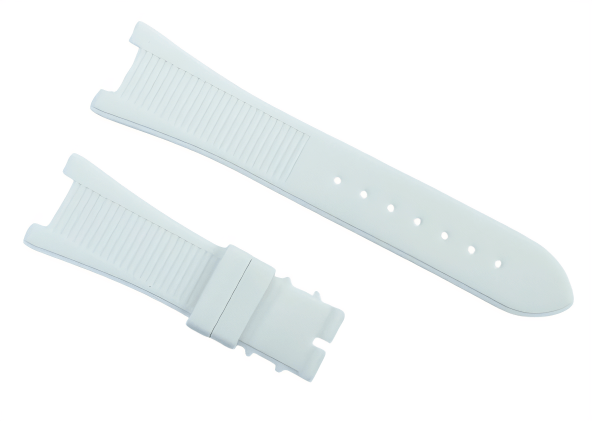 High Quality Rubber Watch Strap White Color fit to PATEK PHILLIPE 25x18mm - Universal Jewelers & Watch Tools Inc.