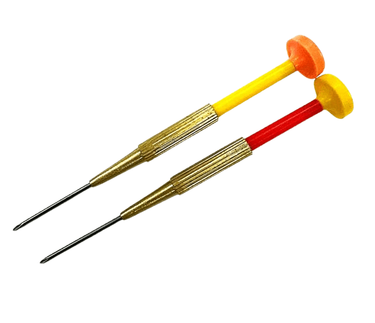 Multi - Color Phillips Watch Screwdrivers – Precision Tools with Golden Grip - Universal Jewelers & Watch Tools Inc.