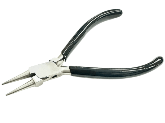5.2" Round Nose Pliers with V - Spring – Box Joint, Non - Slip Grip for Jewelry & Wire Work - Universal Jewelers & Watch Tools Inc.