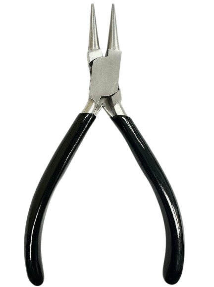 5.2" Round Nose Pliers with V - Spring – Box Joint, Non - Slip Grip for Jewelry & Wire Work - Universal Jewelers & Watch Tools Inc.