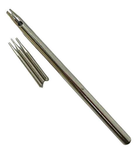 Mini Pin Vise with 3 Precision Pins for Watch & Jewelry Repair, 81.4mm