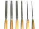6pc Precision File Set with Wooden Handles – Watchmaking Jewelry Metal Craft - Universal Jewelers & Watch Tools Inc.