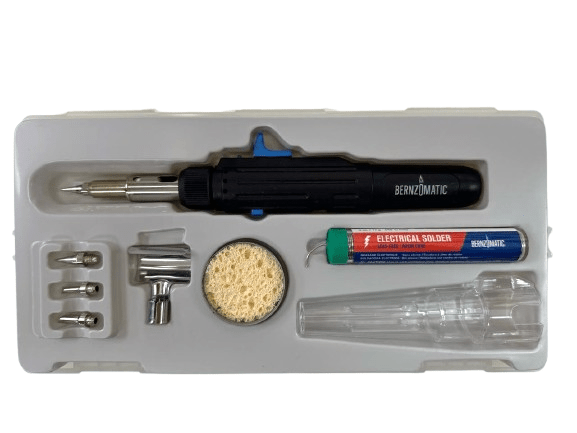 Cordless Butane Micro Torch Soldering Kit with 7 Tips for Jewelry, Watch & DIY Repair - Universal Jewelers & Watch Tools Inc.