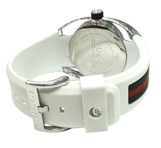 GUCCI SYNC YA137102 Men's White Dial Watch – Swiss Quartz with Original Box & Booklet - Universal Jewelers & Watch Tools Inc.