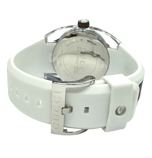 GUCCI SYNC YA137102 Men's White Dial Watch – Swiss Quartz with Original Box & Booklet