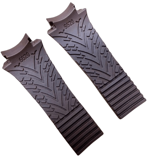 Brown Custom Rubber Watch Band for Porsche Design P6620 – 23mm Strap - Universal Jewelers & Watch Tools Inc.