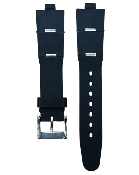 Flexible 21mm Rubber Watch Strap – Compatible Replacement Band for BVLGARI Diagono | Dual - Pin Curved Connector Design - Universal Jewelers & Watch Tools Inc.