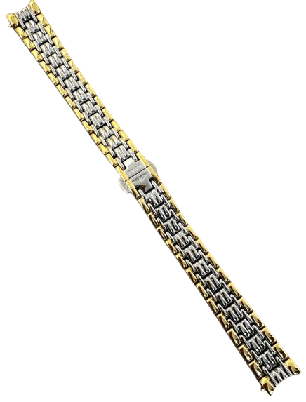 Two - Tone Stainless Steel Watch Strap – 13mm Gold & Silver Replacement Band Compatible with Longines Watches - Universal Jewelers & Watch Tools Inc.
