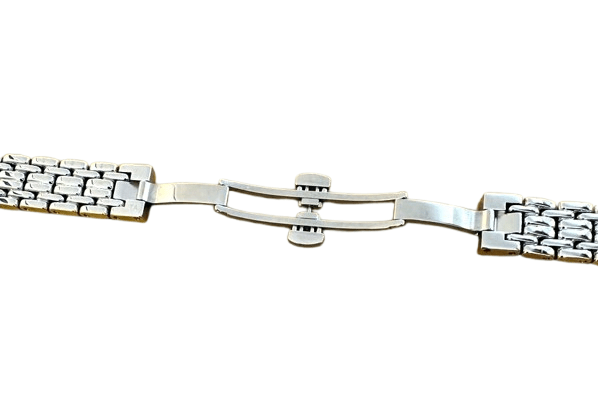 Two - Tone Stainless Steel Watch Strap – 13mm Gold & Silver Replacement Band Compatible with Longines Watches - Universal Jewelers & Watch Tools Inc.