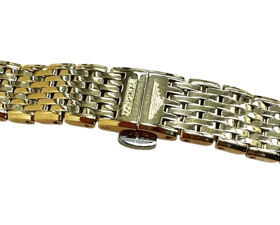 Stainless Steel Gold - Plated Watch Strap – 18mm Replacement Band Compatible with Longines Watches - Universal Jewelers & Watch Tools Inc.