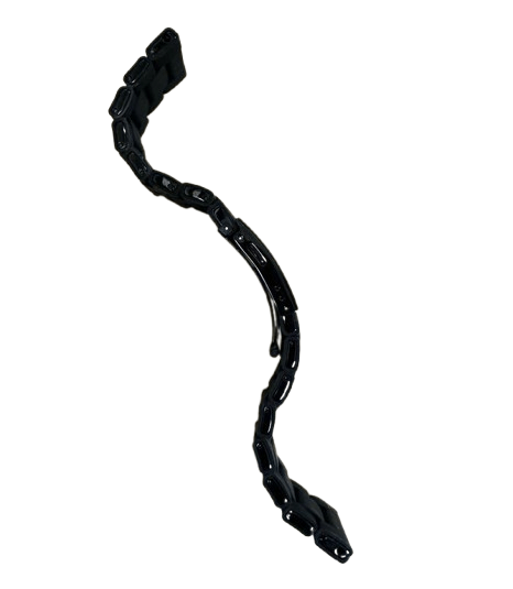 28mm Black Silicone Watch Strap with Stainless Steel Links – Compatible Replacement Band for Diesel DZ7396, DZ7370, DZ4289 - Universal Jewelers & Watch Tools Inc.