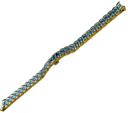 Two - Tone Stainless Steel Watch Strap – 18mm Gold & Silver Replacement Band Compatible with Longines Watches - Universal Jewelers & Watch Tools Inc.